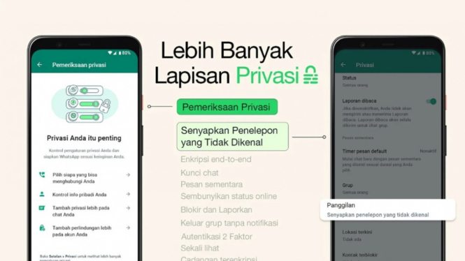 Fitur baru WhatsApp Senyapkan Penelepon untuk Orang Tak Dikenal.