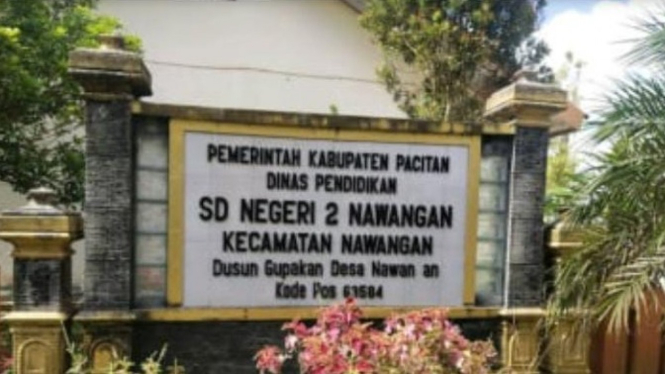 Tempat guru mengajar di SSDN Nawangan, Pacitan-Jatim