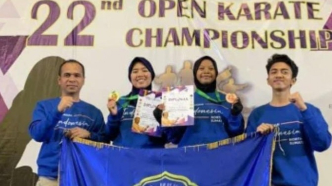 2 Mahasiswi UMSU sabet gelar di Open Karate Championship Malaysia