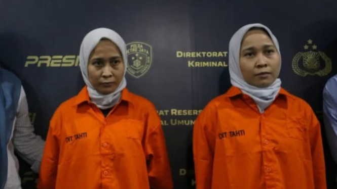 SI kembar Rihana Rihani ditangkap Polisi