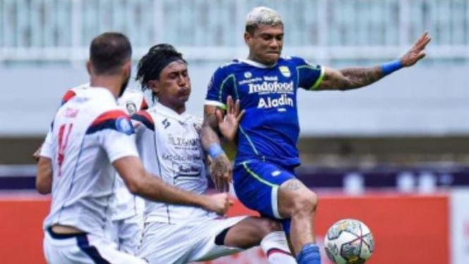 Ciro Alves saat Duet Persib Bandung vs Arema FC