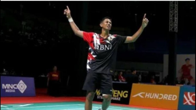 Tunggal Putra Indonesia Alwi Farhan di Kejuaraan Badminton Junior Asia