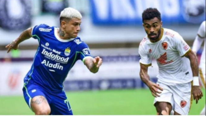 Ciro Alves saat Duet Persib Bandung vs PSM Makassar