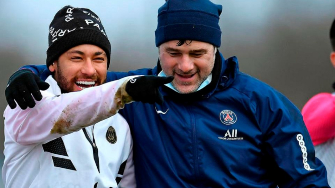 Neymar & Mauricio Pochettino