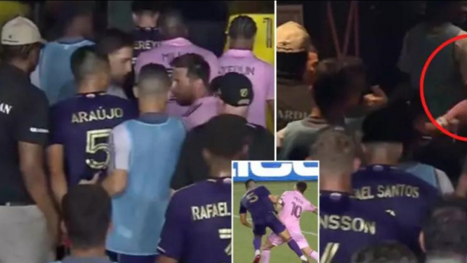 Lionel Messi terlibat keributan dengan pemain Orlando City