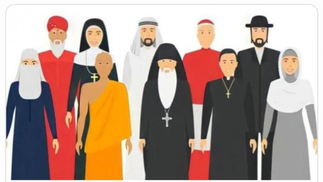 Ilustrasi Keberagaman, Agama