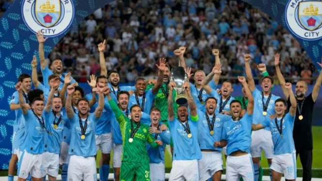 Manchester City juara Piala Super Eropa 2023