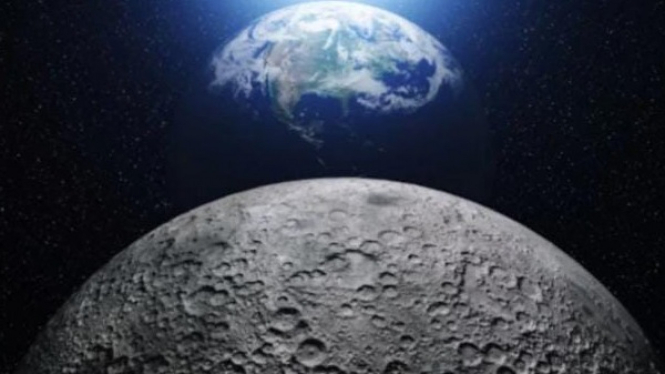Ilustrasi Bumi & Bulan