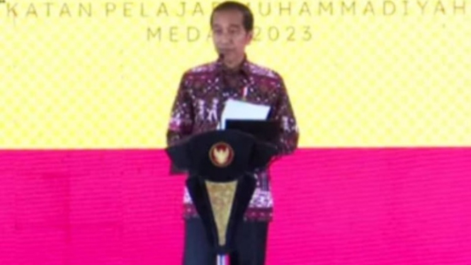 Presiden Jokowi di Muktamar IPM, Deli Serdang Sumut