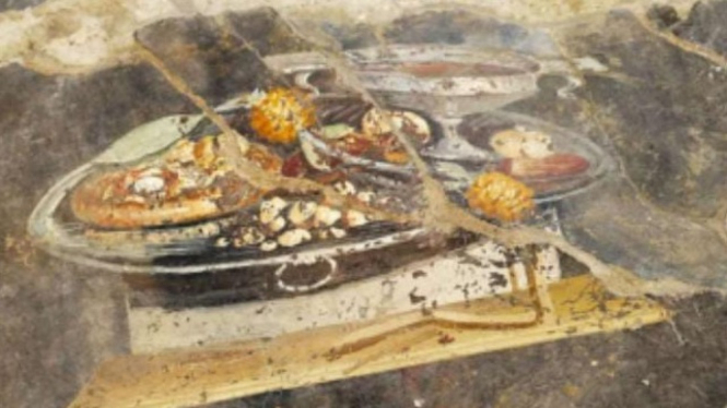 Temuan, Lukisan Pizza Kuno