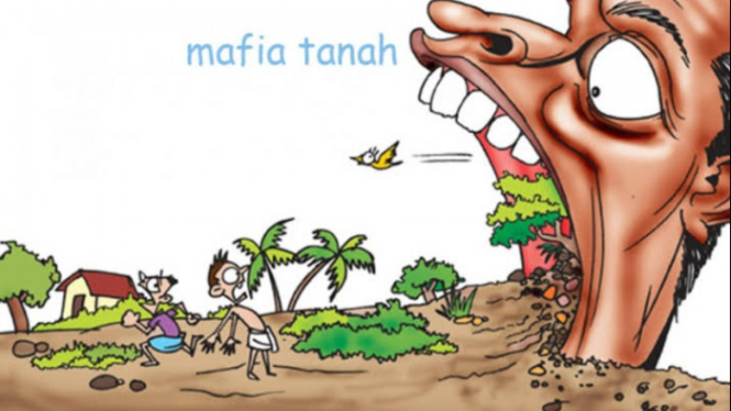 Ilustrasi mafia tanah