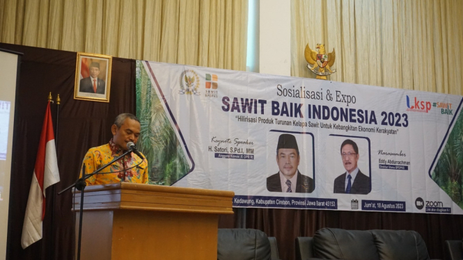 Sosialisasi & Ekspo Sawit Baik Indonesia 2023 di Cirebon