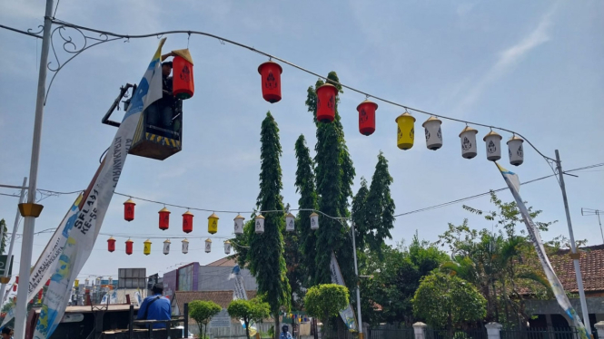 Lampu penerangan jalan di Kabupaten Purwakarta