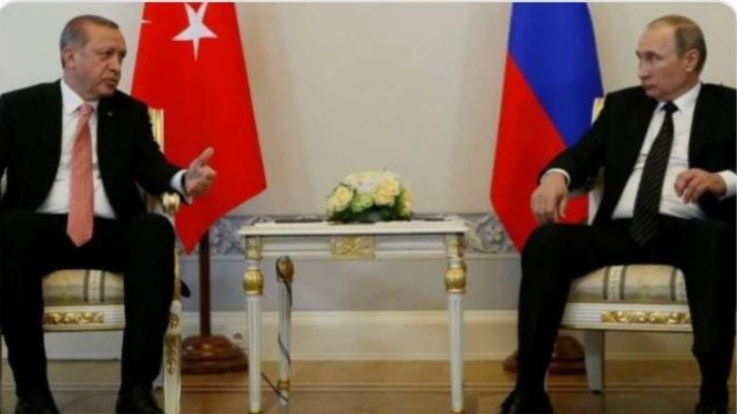 Presiden Turki (Recep Tayyip Erdogan) & Rusia (Vladimir Putin)