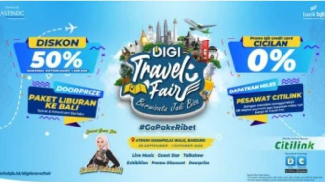 Ilustrasi Destinasi Wisata, Gelaran DIGI Travel Fair 2023