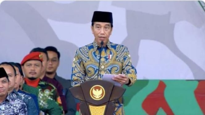 Presiden Jokowi Hadiri Apel Akbar Pasukan KOKAM PM (Solo, 2023)
