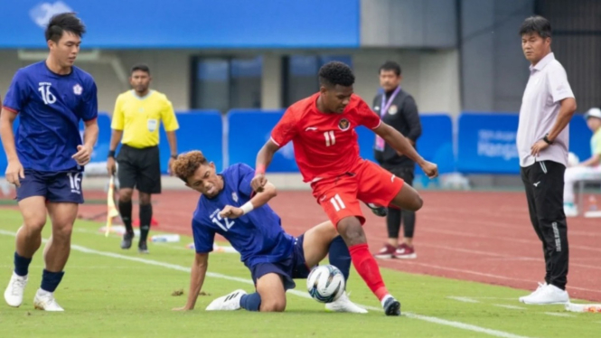 Indonesia U-24 vs Taiwan U-24 di Asian Games 2023