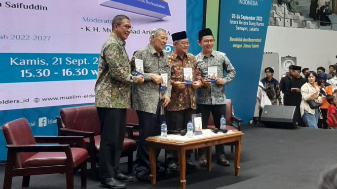 Launching Buku 'Islam dan Politik' di Senayan, Jakarta.
