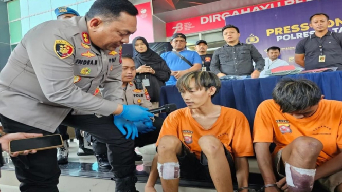 Polres Tangerang menangkap pelaku perampokan Indomaret di Panongan