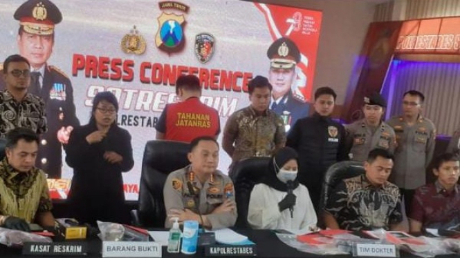 Kasus 'Kematian Andini', Polrestabes Surabaya gelar Konpers