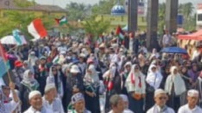 Warga Teluknaga Tangerang Gelar Doa Bersama Untuk Palestina