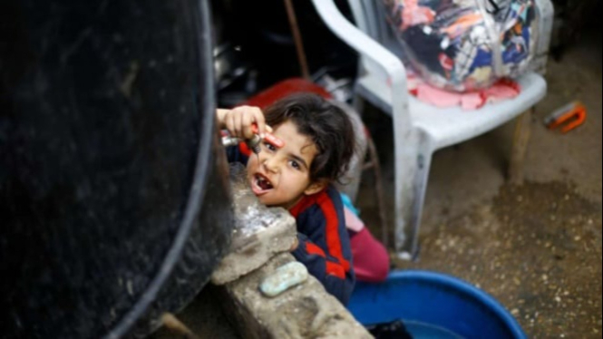 Ilustrasi Anak kecil di Gaza