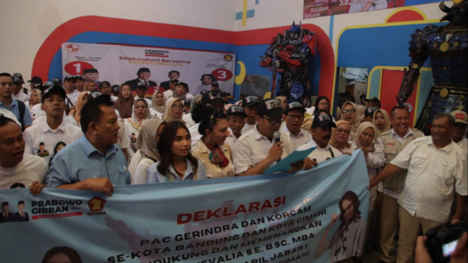 PAC Gerindra Kota Bandung-Cimahi Deklarasi Dukung Eversti Nevalia