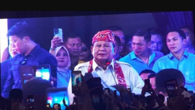 Capres nomor 2, Prabowo Subianto.
