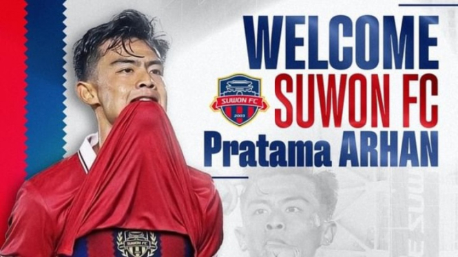 Pratama Arhan gabung Suwon FC.