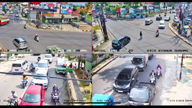 Pantauan CCTV Dishub Subang