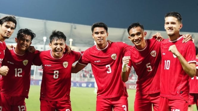 Timnas Indonesia U-23 di Piala Asia U-23 Qatar.