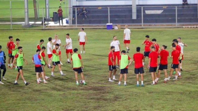 Timnas Irak jajal lapangan latihan di komplek GBK