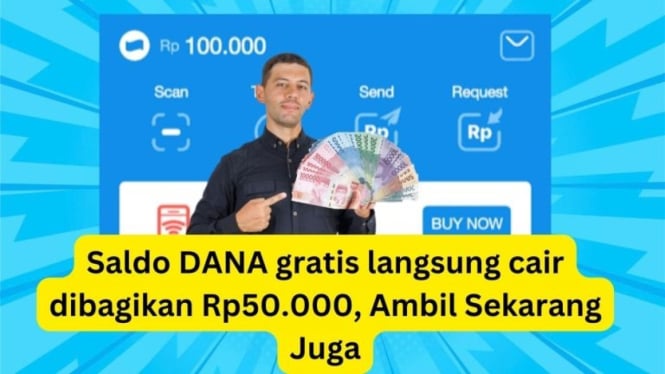 Ilustrasi dapat Saldo DANA Gratis