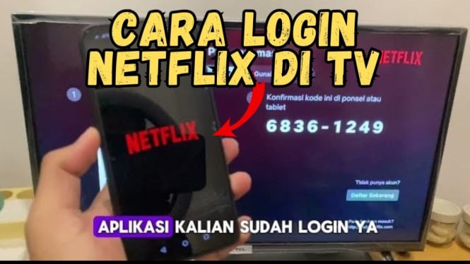 Login netflix di TV