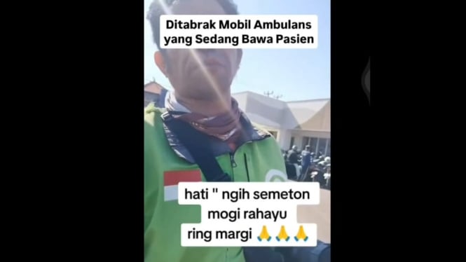 Kecelakaan Pengemudi Ojol dengan Pengendara Ambulans