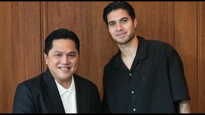 Erick Thohir dan Kevin Diks