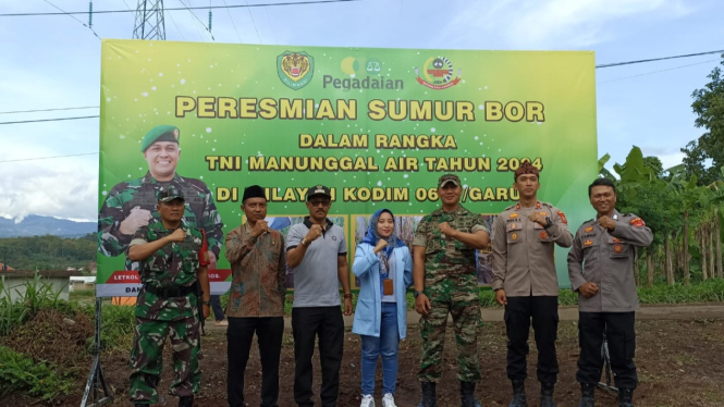 Peresmian Bantuan Sumur Bor dari Pegadaian Garut