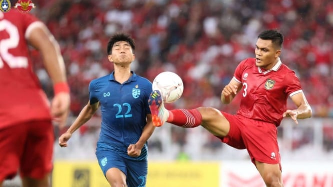 Thailand vs Timnas Indonesia pada Piala AFF 2020.