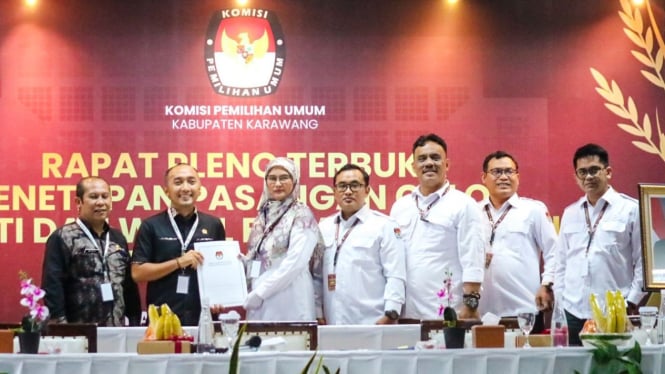 Aep Saepuloh dan Maslani terpilih sebagai Bupati Karawang.