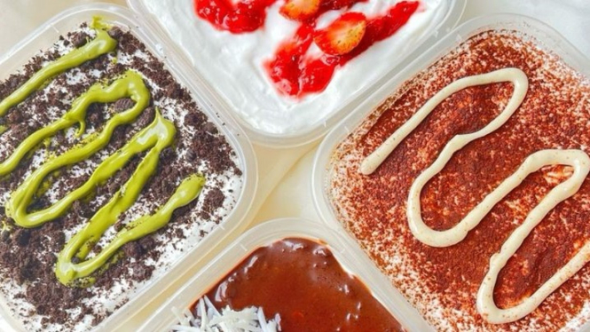 Ilustrasi Es Teler Desert Box