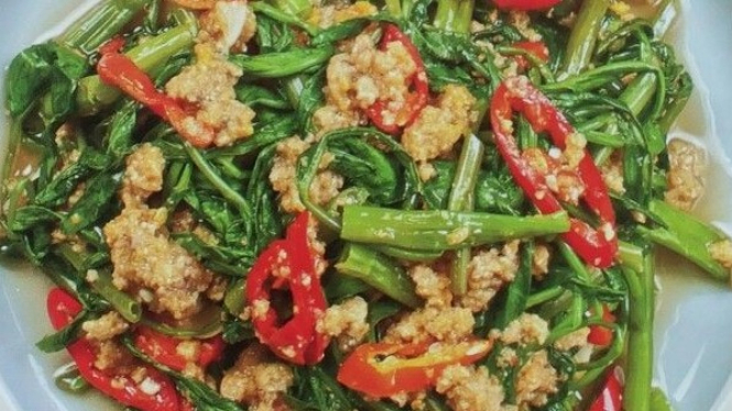 Tumis Kangkung Tempe