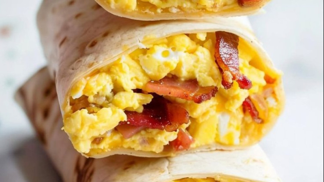 Korean Tortila Egg Sandwich