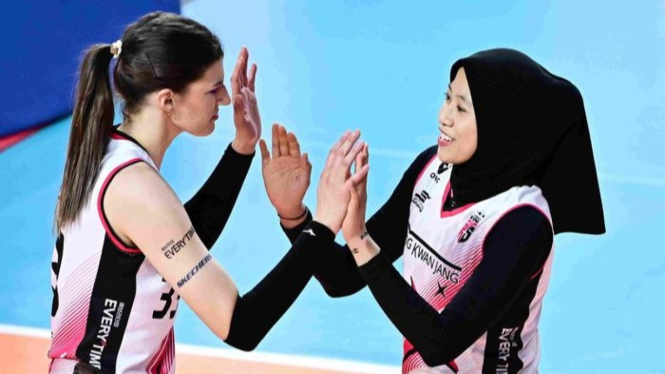 Megawati Hangestri dan Vanja Bukilic