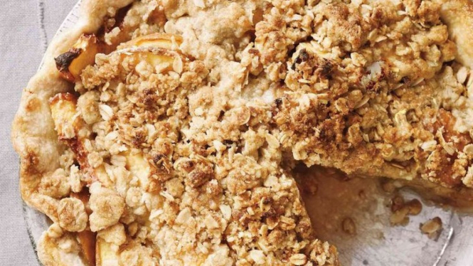 Peach Crumble Pie