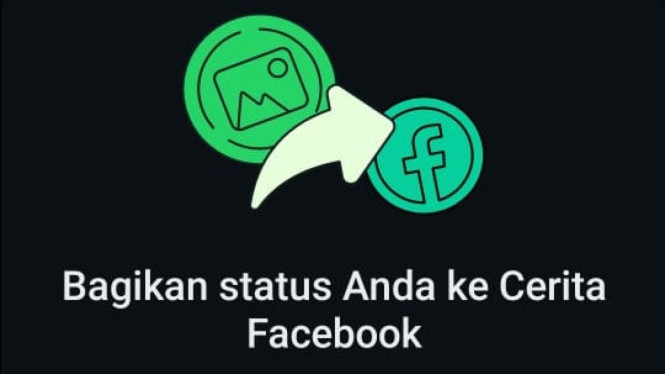 bagikan story wa ke fb