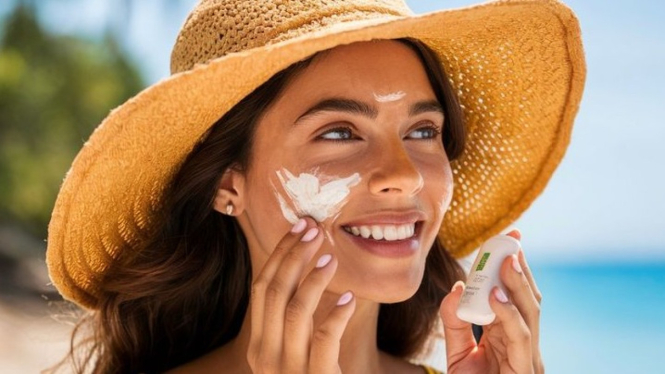 Ilustrasi Penggunaan Sunscreen
