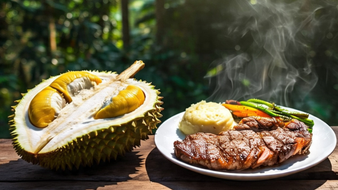 Menu Daging dan Durian
