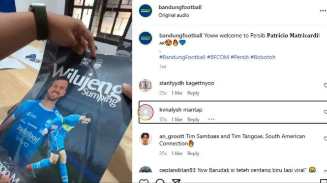 Patricio Matricardi diperkenalkan lewat Pos