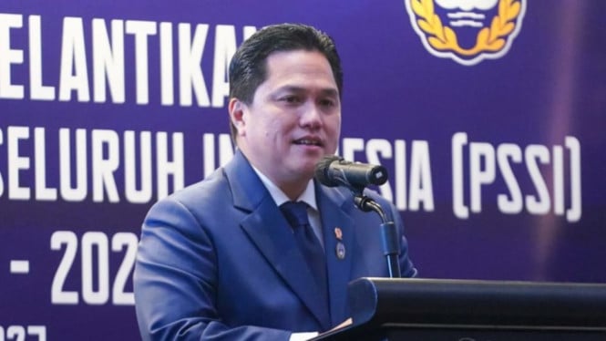 Ketua umum PSSI Erik Tohir