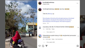 Aksi Lucu Pria halau Pengendara karena Ada Razia Polisi, Caranya Bikin Terbahak